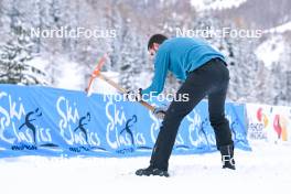 15.12.2023, Val Venosta, Italy (ITA): venue: track preparation - Ski Classics La Venosta Criterium - Val Venosta (ITA). www.nordicfocus.com. © Reichert/NordicFocus. Every downloaded picture is fee-liable.