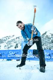 15.12.2023, Val Venosta, Italy (ITA): feature: track preparation - Ski Classics La Venosta Criterium - Val Venosta (ITA). www.nordicfocus.com. © Reichert/NordicFocus. Every downloaded picture is fee-liable.