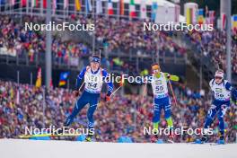 06.01.2024, Oberhof, Germany (GER): Sean Doherty (USA), Miha Dovzan (SLO), Tero Seppala (FIN), (l-r) - IBU World Cup Biathlon, pursuit men, Oberhof (GER). www.nordicfocus.com. © Thibaut/NordicFocus. Every downloaded picture is fee-liable.