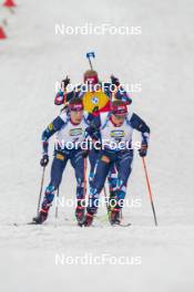 06.01.2024, Oberhof, Germany (GER): Sturla Holm Laegreid (NOR), Johannes Thingnes Boe (NOR), Endre Stroemsheim (NOR), (l-r) - IBU World Cup Biathlon, pursuit men, Oberhof (GER). www.nordicfocus.com. © Thibaut/NordicFocus. Every downloaded picture is fee-liable.