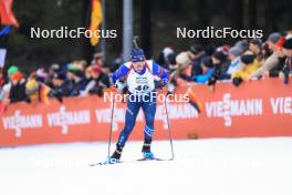 06.01.2024, Oberhof, Germany (GER): Jake Brown (USA) - IBU World Cup Biathlon, pursuit men, Oberhof (GER). www.nordicfocus.com. © Manzoni/NordicFocus. Every downloaded picture is fee-liable.