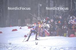 07.01.2024, Oberhof, Germany (GER): Roman Rees (GER) - IBU World Cup Biathlon, relay men, Oberhof (GER). www.nordicfocus.com. © Thibaut/NordicFocus. Every downloaded picture is fee-liable.