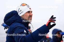 07.01.2024, Oberhof, Germany (GER): Siegfried Mazet (FRA) coach team Norway - IBU World Cup Biathlon, relay men, Oberhof (GER). www.nordicfocus.com. © Manzoni/NordicFocus. Every downloaded picture is fee-liable.