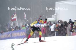 07.01.2024, Oberhof, Germany (GER): Florent Claude (BEL) - IBU World Cup Biathlon, relay men, Oberhof (GER). www.nordicfocus.com. © Thibaut/NordicFocus. Every downloaded picture is fee-liable.