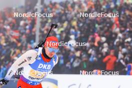 07.01.2024, Oberhof, Germany (GER): Niklas Hartweg (SUI) - IBU World Cup Biathlon, relay men, Oberhof (GER). www.nordicfocus.com. © Manzoni/NordicFocus. Every downloaded picture is fee-liable.