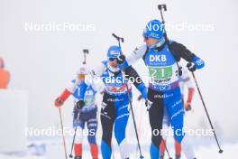 07.01.2024, Oberhof, Germany (GER): Rene Zahkna (EST), Kristo Siimer (EST), (l-r) - IBU World Cup Biathlon, relay men, Oberhof (GER). www.nordicfocus.com. © Manzoni/NordicFocus. Every downloaded picture is fee-liable.