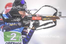 07.01.2024, Oberhof, Germany (GER): Eric Perrot (FRA) - IBU World Cup Biathlon, relay men, Oberhof (GER). www.nordicfocus.com. © Thibaut/NordicFocus. Every downloaded picture is fee-liable.