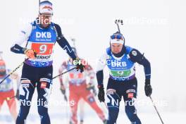 07.01.2024, Oberhof, Germany (GER): Jaakko Ranta (FIN), Otto Invenius (FIN), (l-r) - IBU World Cup Biathlon, relay men, Oberhof (GER). www.nordicfocus.com. © Manzoni/NordicFocus. Every downloaded picture is fee-liable.