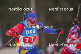 07.01.2024, Oberhof, Germany (GER): George Buta (ROU) - IBU World Cup Biathlon, relay men, Oberhof (GER). www.nordicfocus.com. © Thibaut/NordicFocus. Every downloaded picture is fee-liable.