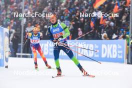 07.01.2024, Oberhof, Germany (GER): Miha Dovzan (SLO) - IBU World Cup Biathlon, relay men, Oberhof (GER). www.nordicfocus.com. © Manzoni/NordicFocus. Every downloaded picture is fee-liable.