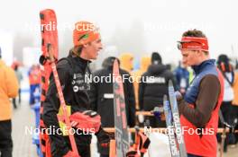 05.01.2024, Oberhof, Germany (GER): Lovro Planko (SLO), Maxime Germain (USA), (l-r) - IBU World Cup Biathlon, sprint men, Oberhof (GER). www.nordicfocus.com. © Manzoni/NordicFocus. Every downloaded picture is fee-liable.