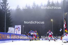 05.01.2024, Oberhof, Germany (GER): Dmytro Pidruchnyi (UKR), Timofei Lapshin (KOR), (l-r) - IBU World Cup Biathlon, sprint men, Oberhof (GER). www.nordicfocus.com. © Thibaut/NordicFocus. Every downloaded picture is fee-liable.