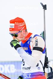 05.01.2024, Oberhof, Germany (GER): Sebastian Stalder (SUI) - IBU World Cup Biathlon, sprint men, Oberhof (GER). www.nordicfocus.com. © Manzoni/NordicFocus. Every downloaded picture is fee-liable.