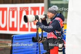 05.01.2024, Oberhof, Germany (GER): Event Feature:  France photographer Vianney Thibaut(FRA) - IBU World Cup Biathlon, sprint women, Oberhof (GER). www.nordicfocus.com. © Manzoni/NordicFocus. Every downloaded picture is fee-liable.