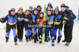 05.01.2024, Oberhof, Germany (GER): Anna Magnusson (SWE) and team Sweden - IBU World Cup Biathlon, sprint women, Oberhof (GER). www.nordicfocus.com. © Manzoni/NordicFocus. Every downloaded picture is fee-liable.