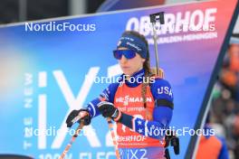05.01.2024, Oberhof, Germany (GER): Deedra Irwin (USA) - IBU World Cup Biathlon, sprint women, Oberhof (GER). www.nordicfocus.com. © Manzoni/NordicFocus. Every downloaded picture is fee-liable.