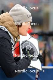 05.01.2024, Oberhof, Germany (GER): Sandra Flunger (AUT) coach Team Switzerland - IBU World Cup Biathlon, sprint women, Oberhof (GER). www.nordicfocus.com. © Manzoni/NordicFocus. Every downloaded picture is fee-liable.