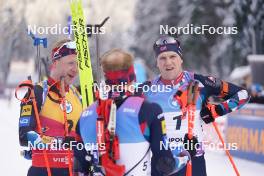 14.01.2024, Ruhpolding, Germany (GER): Johannes Thingnes Boe (NOR), Vetle Sjaastad Christiansen (NOR), (l-r) - IBU World Cup Biathlon, pursuit men, Ruhpolding (GER). www.nordicfocus.com. © Thibaut/NordicFocus. Every downloaded picture is fee-liable.
