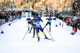 14.01.2024, Ruhpolding, Germany (GER): Sebastian Samuelsson (SWE) - IBU World Cup Biathlon, pursuit men, Ruhpolding (GER). www.nordicfocus.com. © Manzoni/NordicFocus. Every downloaded picture is fee-liable.