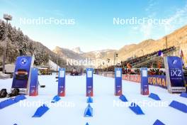 14.01.2024, Ruhpolding, Germany (GER): Event Feature: Start gate - IBU World Cup Biathlon, pursuit women, Ruhpolding (GER). www.nordicfocus.com. © Manzoni/NordicFocus. Every downloaded picture is fee-liable.