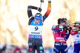 14.01.2024, Ruhpolding, Germany (GER): Franziska Preuss (GER) - IBU World Cup Biathlon, pursuit women, Ruhpolding (GER). www.nordicfocus.com. © Thibaut/NordicFocus. Every downloaded picture is fee-liable.