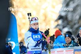 14.01.2024, Ruhpolding, Germany (GER): Suvi Minkkinen (FIN) - IBU World Cup Biathlon, pursuit women, Ruhpolding (GER). www.nordicfocus.com. © Manzoni/NordicFocus. Every downloaded picture is fee-liable.