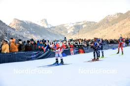 14.01.2024, Ruhpolding, Germany (GER): Nadia Moser (CAN), Michela Carrara (ITA), (l-r) - IBU World Cup Biathlon, pursuit women, Ruhpolding (GER). www.nordicfocus.com. © Manzoni/NordicFocus. Every downloaded picture is fee-liable.