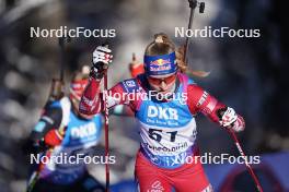 14.01.2024, Ruhpolding, Germany (GER): Anna Gandler (AUT) - IBU World Cup Biathlon, pursuit women, Ruhpolding (GER). www.nordicfocus.com. © Thibaut/NordicFocus. Every downloaded picture is fee-liable.