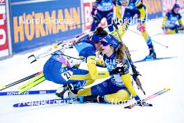 14.01.2024, Ruhpolding, Germany (GER): Hanna Oeberg (SWE), Mona Brorsson (SWE), (l-r) - IBU World Cup Biathlon, pursuit women, Ruhpolding (GER). www.nordicfocus.com. © Thibaut/NordicFocus. Every downloaded picture is fee-liable.