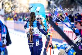 14.01.2024, Ruhpolding, Germany (GER): Lisa Vittozzi (ITA), Ingrid Landmark Tandrevold (NOR) - IBU World Cup Biathlon, pursuit women, Ruhpolding (GER). www.nordicfocus.com. © Thibaut/NordicFocus. Every downloaded picture is fee-liable.