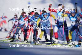 14.01.2024, Ruhpolding, Germany (GER): Deedra Irwin (USA), Hanna Oeberg (SWE), (l-r) - IBU World Cup Biathlon, pursuit women, Ruhpolding (GER). www.nordicfocus.com. © Thibaut/NordicFocus. Every downloaded picture is fee-liable.