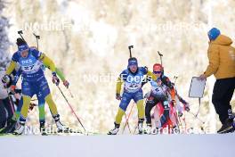 14.01.2024, Ruhpolding, Germany (GER): Hanna Oeberg (SWE), Anna Magnusson (SWE), (l-r) - IBU World Cup Biathlon, pursuit women, Ruhpolding (GER). www.nordicfocus.com. © Thibaut/NordicFocus. Every downloaded picture is fee-liable.