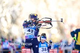 14.01.2024, Ruhpolding, Germany (GER): Sophie Chauveau (FRA) - IBU World Cup Biathlon, pursuit women, Ruhpolding (GER). www.nordicfocus.com. © Thibaut/NordicFocus. Every downloaded picture is fee-liable.