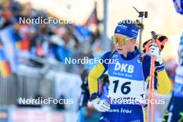 14.01.2024, Ruhpolding, Germany (GER): Sara Andersson (SWE) - IBU World Cup Biathlon, pursuit women, Ruhpolding (GER). www.nordicfocus.com. © Manzoni/NordicFocus. Every downloaded picture is fee-liable.
