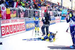 14.01.2024, Ruhpolding, Germany (GER): Hanna Oeberg (SWE), Mona Brorsson (SWE), (l-r) - IBU World Cup Biathlon, pursuit women, Ruhpolding (GER). www.nordicfocus.com. © Thibaut/NordicFocus. Every downloaded picture is fee-liable.