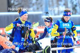 14.01.2024, Ruhpolding, Germany (GER): Hanna Oeberg (SWE), Elvira Oeberg (SWE), (l-r) - IBU World Cup Biathlon, pursuit women, Ruhpolding (GER). www.nordicfocus.com. © Manzoni/NordicFocus. Every downloaded picture is fee-liable.
