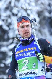 11.01.2024, Ruhpolding, Germany (GER): Johannes Kuehn (GER) - IBU World Cup Biathlon, relay men, Ruhpolding (GER). www.nordicfocus.com. © Manzoni/NordicFocus. Every downloaded picture is fee-liable.