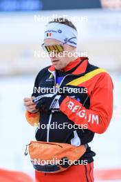 11.01.2024, Ruhpolding, Germany (GER): Thierry Langer (BEL) - IBU World Cup Biathlon, relay men, Ruhpolding (GER). www.nordicfocus.com. © Manzoni/NordicFocus. Every downloaded picture is fee-liable.