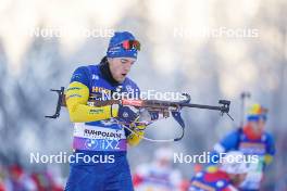 11.01.2024, Ruhpolding, Germany (GER): Sebastian Samuelsson (SWE) - IBU World Cup Biathlon, relay men, Ruhpolding (GER). www.nordicfocus.com. © Thibaut/NordicFocus. Every downloaded picture is fee-liable.