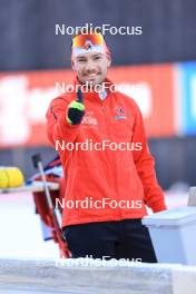 11.01.2024, Ruhpolding, Germany (GER): Christian Gow (CAN) - IBU World Cup Biathlon, relay men, Ruhpolding (GER). www.nordicfocus.com. © Manzoni/NordicFocus. Every downloaded picture is fee-liable.