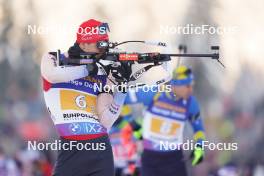 11.01.2024, Ruhpolding, Germany (GER): Niklas Hartweg (SUI) - IBU World Cup Biathlon, relay men, Ruhpolding (GER). www.nordicfocus.com. © Thibaut/NordicFocus. Every downloaded picture is fee-liable.