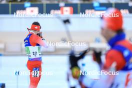 11.01.2024, Ruhpolding, Germany (GER): Christian Gow (CAN) - IBU World Cup Biathlon, relay men, Ruhpolding (GER). www.nordicfocus.com. © Manzoni/NordicFocus. Every downloaded picture is fee-liable.