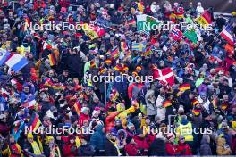 11.01.2024, Ruhpolding, Germany (GER): Event Feature: Fans - IBU World Cup Biathlon, relay men, Ruhpolding (GER). www.nordicfocus.com. © Thibaut/NordicFocus. Every downloaded picture is fee-liable.