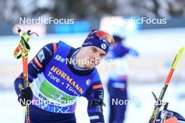 11.01.2024, Ruhpolding, Germany (GER): Emilien Jacquelin (FRA) - IBU World Cup Biathlon, relay men, Ruhpolding (GER). www.nordicfocus.com. © Manzoni/NordicFocus. Every downloaded picture is fee-liable.