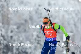 13.01.2024, Ruhpolding, Germany (GER): Anton Vidmar (SLO) - IBU World Cup Biathlon, sprint men, Ruhpolding (GER). www.nordicfocus.com. © Manzoni/NordicFocus. Every downloaded picture is fee-liable.