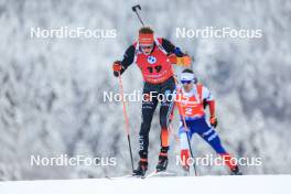 13.01.2024, Ruhpolding, Germany (GER): Benedikt Doll (GER) - IBU World Cup Biathlon, sprint men, Ruhpolding (GER). www.nordicfocus.com. © Manzoni/NordicFocus. Every downloaded picture is fee-liable.