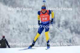 13.01.2024, Ruhpolding, Germany (GER): Viktor Brandt (SWE) - IBU World Cup Biathlon, sprint men, Ruhpolding (GER). www.nordicfocus.com. © Manzoni/NordicFocus. Every downloaded picture is fee-liable.