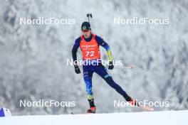 13.01.2024, Ruhpolding, Germany (GER): Nikita Akimov (KAZ) - IBU World Cup Biathlon, sprint men, Ruhpolding (GER). www.nordicfocus.com. © Manzoni/NordicFocus. Every downloaded picture is fee-liable.