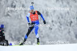 13.01.2024, Ruhpolding, Germany (GER): Rene Zahkna (EST) - IBU World Cup Biathlon, sprint men, Ruhpolding (GER). www.nordicfocus.com. © Manzoni/NordicFocus. Every downloaded picture is fee-liable.