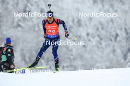 13.01.2024, Ruhpolding, Germany (GER): Oscar Lombardot (FRA) - IBU World Cup Biathlon, sprint men, Ruhpolding (GER). www.nordicfocus.com. © Manzoni/NordicFocus. Every downloaded picture is fee-liable.
